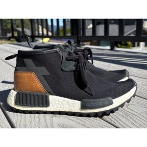 Adidas Boost NMD C1 Trail Shoes Women's Size 7 Nomad Black Mid Top Sneakers
